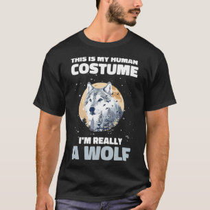 T-shirt C'est mon costume humain Je suis vraiment une Lune