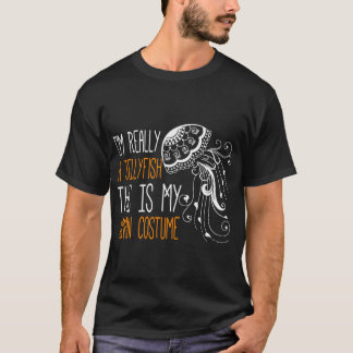 T-shirt C'Est Mon Costume Humain Je Suis Vraiment Une Médu