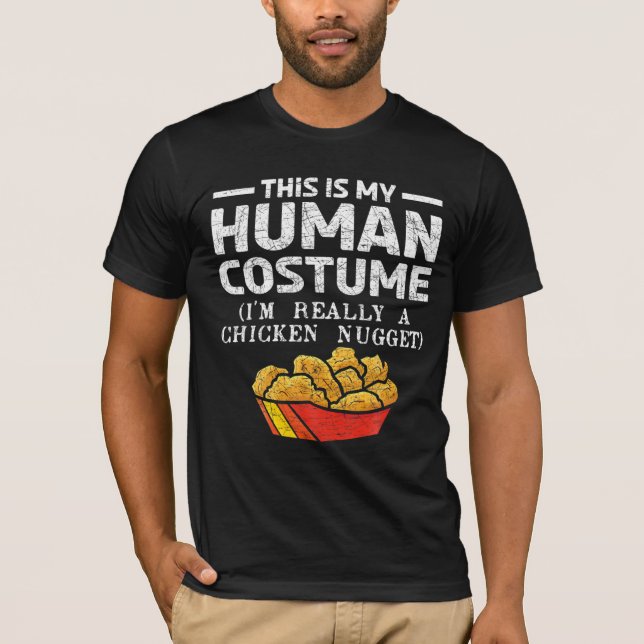 T-shirt C'Est Mon Costume Humain Je Suis Vraiment Une Nuge (Devant)