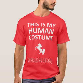 T-shirt C'est mon costume humain Je suis vraiment une sall