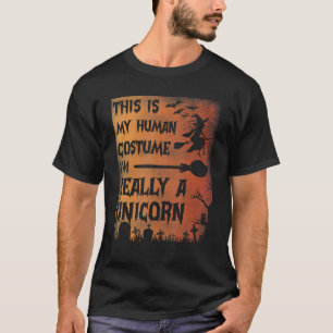 T-shirt C'est mon costume humain Je suis vraiment une sall