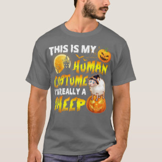 T-shirt C'est mon costume humain Je suis vraiment une sorc