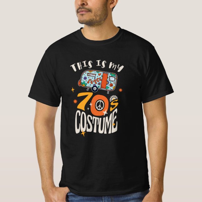 T-shirt C'est mon costume les années 70 (Devant)