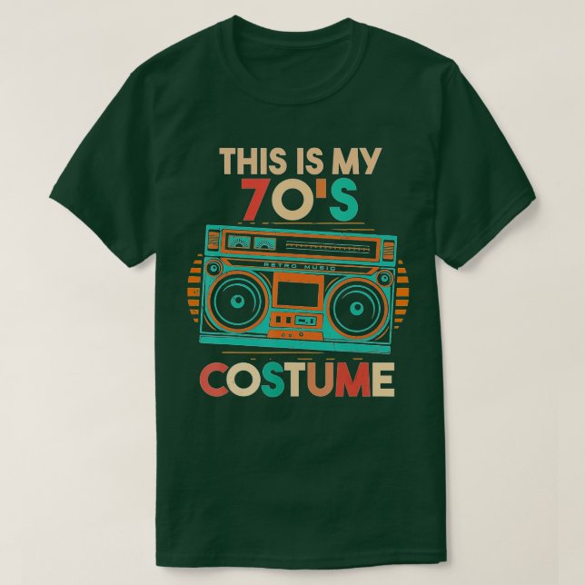 T-shirt C'est mon costume les années 70 - Idée drôle pour  (Design devant)