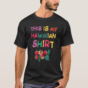 T-shirt C'Est Mon Costume Luau Tropical Hawaïen H