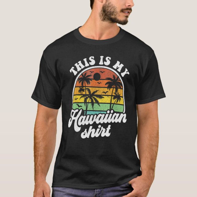 T-shirt C'Est Mon Costume Luau Tropical Hawaïen H (Devant)