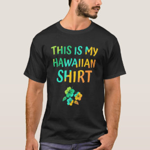 T-shirt C'Est Mon Costume Luau Tropical Hawaïen H