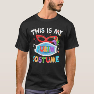 T-shirt C'Est Mon Costume Purim Drôle Masque Visage Juif D