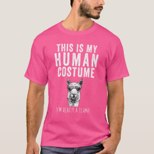 T-shirt C'est Mon Déguisement Humain Je Suis Réellement Un