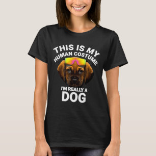 T-shirt C'est Mon Déguisement Humain Je Suis Un Chien Drôl