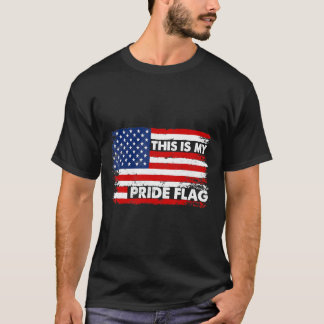 T-shirt C'est Mon Drapeau De Fierté Usa Américain 4 Juille