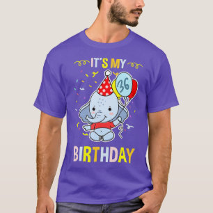 T-shirt C'est mon éléphant de 36ème anniversaire