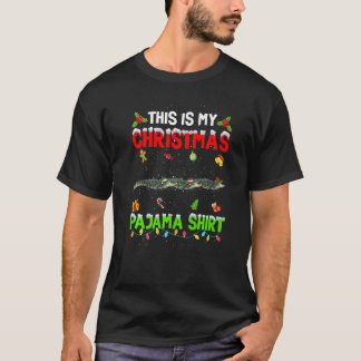 T-shirt C'Est Mon Escouade D'Alligator De Pajama De Noël