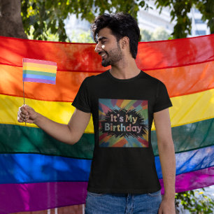 T-shirt C'est mon explosion colorée d'anniversaire