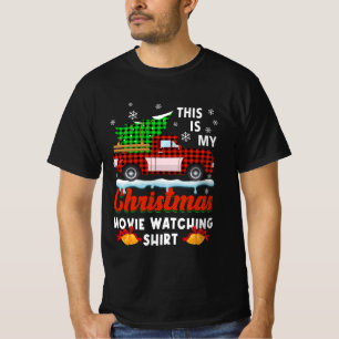 T-shirt C'Est Mon Film De Noël Regardant Chemise Arbre Pla