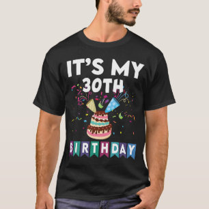 T-shirt C'est mon gâteau d'anniversaire de confetti de 30 