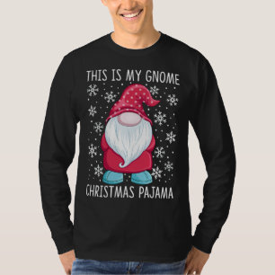T-shirt C'Est Mon Gnome Noël Pajama Polka Dot Gnome