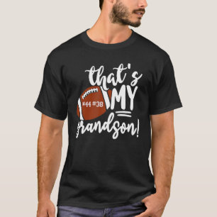 T-shirt C'est mon grand-fils Fier de football grand-mère N