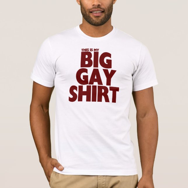 T-shirt (C'est mon) GRANDE CHEMISE GAIE (Devant)