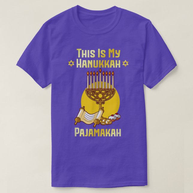 T-shirt C'est mon Hanukkah Pajamakah Drôle de Hanukkah Paj (Design devant)