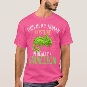 T-shirt C'Est Mon Humain Je Suis Vraiment Un Chameleon