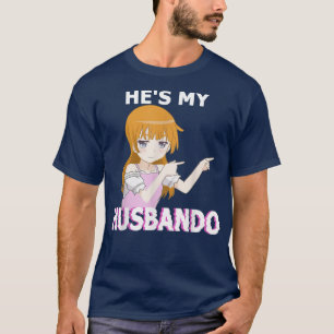 T-shirt C'est mon Husbando C'est mon Waifu Anime Manga Cou