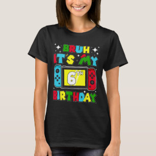 T-shirt C'est mon jeu vidéo d'anniversaire 6 ans 6ème anni