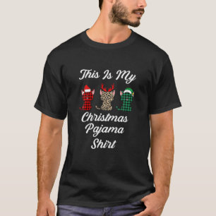 T-shirt C'Est Mon Jour De Noël Pajama Chats Amour Fantasti
