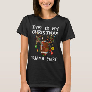 T-shirt C'Est Mon Jour De Noël Pyjama Chemise Football Noë