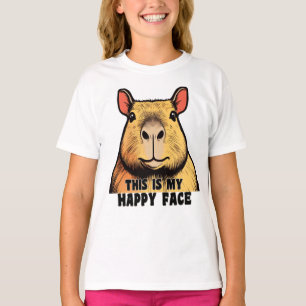 T-shirt C'est mon joyeux visage - Capybara