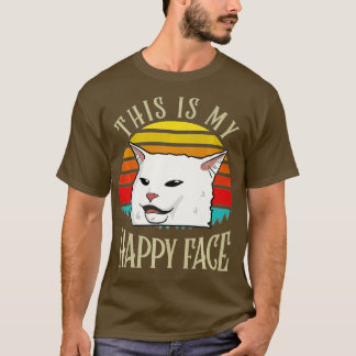 T-shirt C'Est Mon Joyeux Visage Smudge The Cat Premium