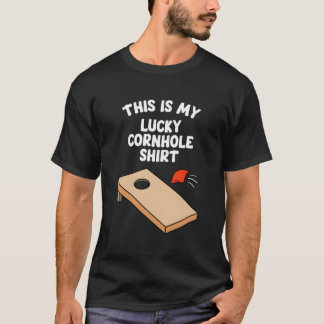 T-shirt C'Est Mon Lucky Cornhole Shirt Bean Bean Bag Toss
