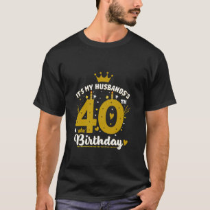 T-shirt C'est mon mari 40e anniversaire Couple de 40 ans