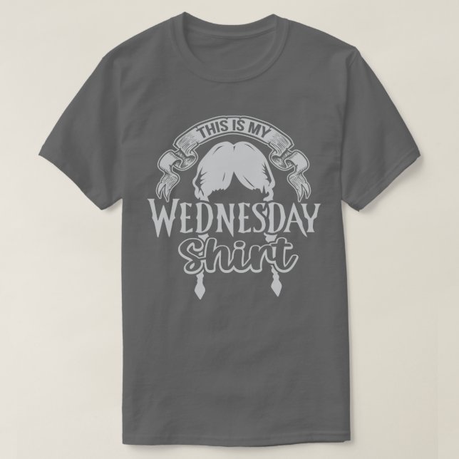 T-shirt C'Est Mon Mercredi Chemise Famille Drôle (Design devant)