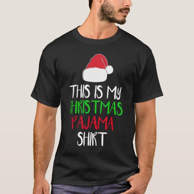 T-shirt C'est mon Noël drôle de chemise de pyjama de Noël (Devant)