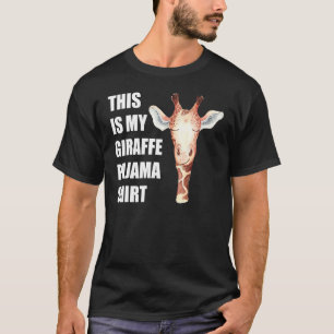 T-shirt C'Est Mon Pajama De Giraffe Drôle De Nuit