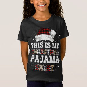 T-Shirt C'Est Mon Pajama Leopard Buffalo Plaid
