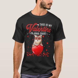 T-shirt C'Est Mon Pajama Saint Valentin Chat Américain Sho