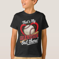 C'Est Mon Petit-Fils Là-Bas De Baseball Grand-Mère