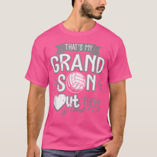 T-shirt C'Est Mon Petit-Fils Là-Bas, Grand-Mère De Volley-