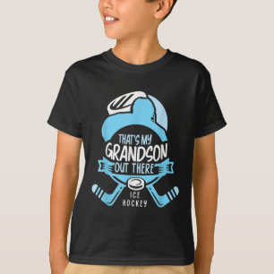 T-shirt C'est mon petit-fils là-bas Joueur de hockey sur g