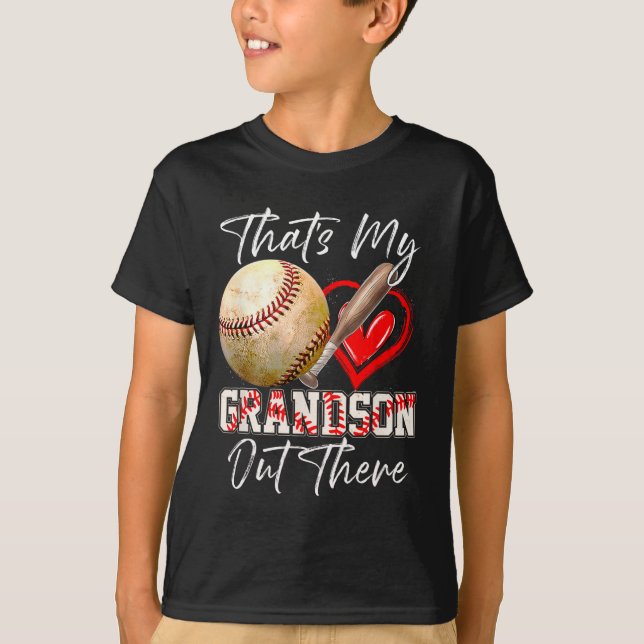 T-shirt C'est mon petit-fils là-bas, le papeball, le papet (Devant)