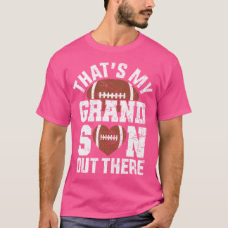 T-shirt C'Est Mon Petit-Fils Là-Dehors De L'American Footb