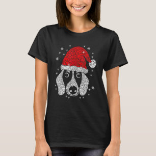 T-shirt C'Est Mon Pijama Santa Hat Dachshund