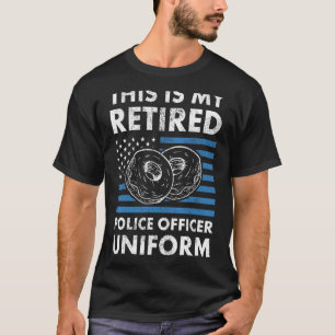 T-shirt C'Est Mon Policier À La Retraite Hommes Uniformes