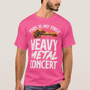T-shirt C'Est Mon Premier Concert Metal Lourd