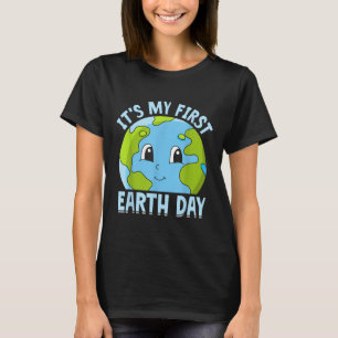 T-shirt C'est mon premier jour de la Terre Mignon Protecti