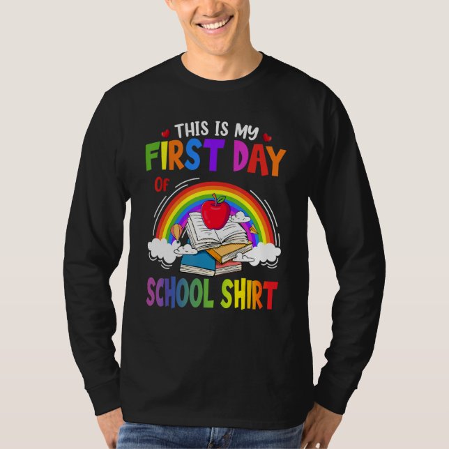 T-shirt C'Est Mon Premier Jour D'École De Retour À L'École (Devant)
