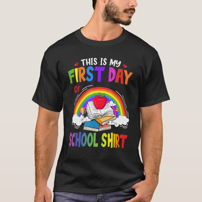 T-shirt C'Est Mon Premier Jour D'École De Retour À L'École (Devant)
