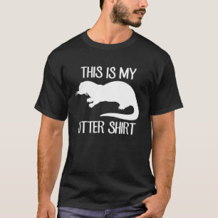 T-shirt C'Est Mon Pun À Otter Animal Otter